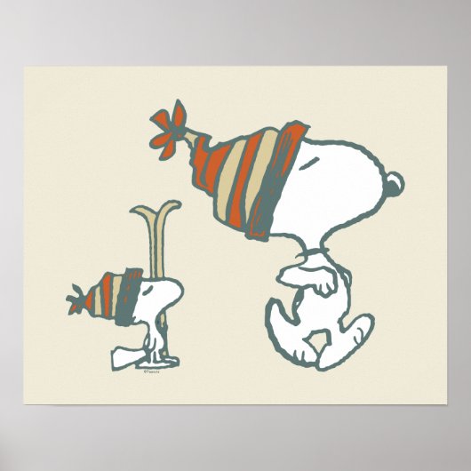 pinda's | Snoopy & Woodstock Ski Trip Poster (Voorkant)