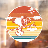 pinda's | Snoopy & Woodstock Ski Trip Raamsticker (Vel 2)