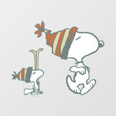 pinda's | Snoopy & Woodstock Ski Trip Raamsticker (Vel)