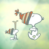 pinda's | Snoopy & Woodstock Ski Trip Raamsticker (Vel 3)