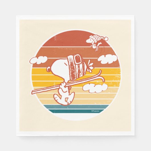 pinda's | Snoopy & Woodstock Ski Trip Servet (Voorkant)