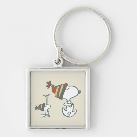 pinda's | Snoopy & Woodstock Ski Trip Sleutelhanger (Voorkant)