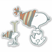 pinda's | Snoopy & Woodstock Ski Trip Sticker (Voorkant)
