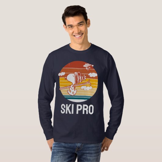 pinda's | Snoopy & Woodstock Ski Trip T-shirt (Voorkant volledig)