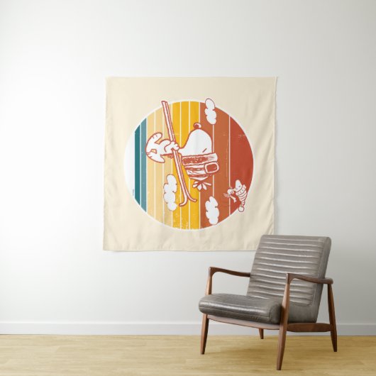 pinda's | Snoopy & Woodstock Ski Trip Wandkleed (In Situ (horizontaal))