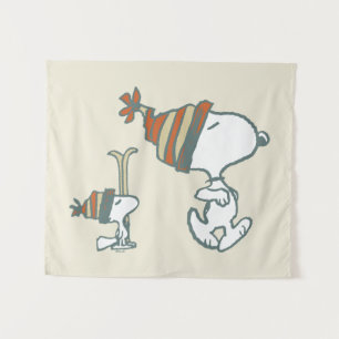 pinda's   Snoopy & Woodstock Ski Trip Wandkleed