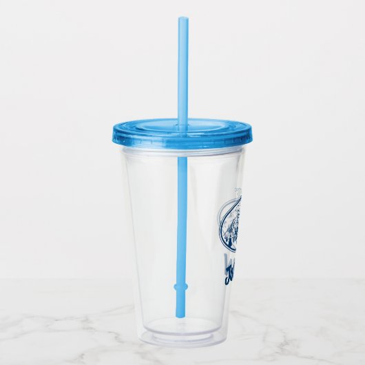 pinda's | Snoopy & Woodstock Skiing Acryl Drinkbeker (Rechts)