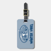 pinda's | Snoopy & Woodstock Skiing Bagagelabel (Voorkant verticaal)