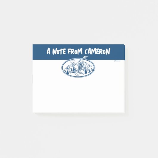 pinda's | Snoopy & Woodstock Skiing Post-it® Notes (Voorkant)