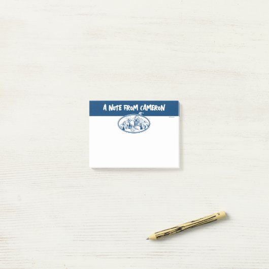 pinda's | Snoopy & Woodstock Skiing Post-it® Notes (Op bureau)