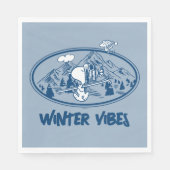 pinda's | Snoopy & Woodstock Skiing Servet (Voorkant)