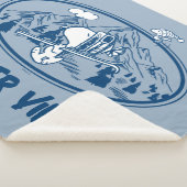 pinda's | Snoopy & Woodstock Skiing Sherpa Deken (3/4)