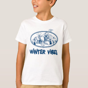 pinda's Snoopy & Woodstock Skiing T-shirt