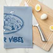 pinda's | Snoopy & Woodstock Skiing Theedoek (Quarter Fold)