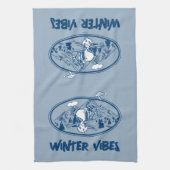 pinda's | Snoopy & Woodstock Skiing Theedoek (Verticaal)
