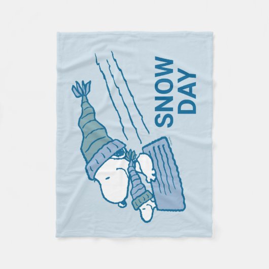 pinda's | Snoopy & Woodstock Slaping Fleece Deken (Voorkant)