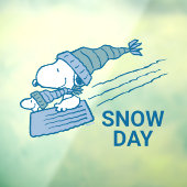 pinda's | Snoopy & Woodstock Slaping Raamsticker (Vel 3)