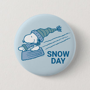 pinda's Snoopy & Woodstock Slaping Ronde Button 5,7 Cm