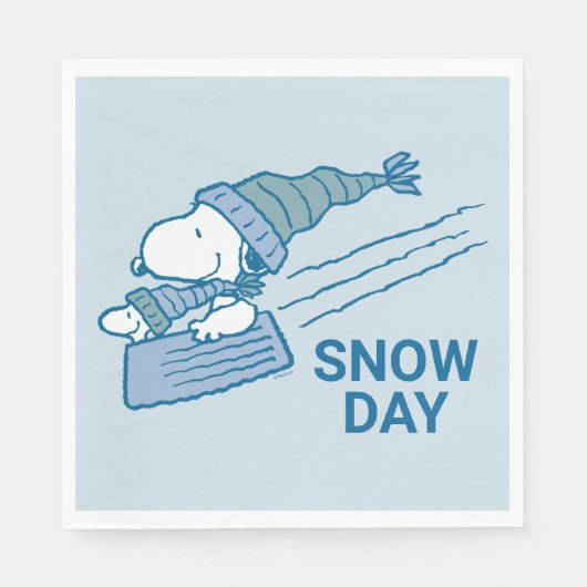 pinda's | Snoopy & Woodstock Slaping Servet (Voorkant)