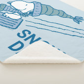 pinda's | Snoopy & Woodstock Slaping Sherpa Deken (3/4)