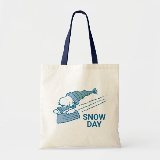 pinda's | Snoopy & Woodstock Slaping Tote Bag (Voorkant)