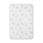 pinda's | Snoopy & Woodstock Soft Grey Pattern Badmat (Voorkant Verticaal)