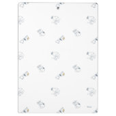 pinda's | Snoopy & Woodstock Soft Grey Pattern Klembord (Achterkant)