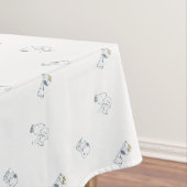 pinda's | Snoopy & Woodstock Soft Grey Pattern Tafelkleed (Voorbeeld)