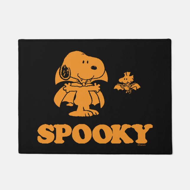 pinda's | Snoopy & Woodstock Spooky Deurmat (Voorkant)