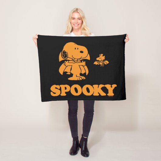 pinda's | Snoopy & Woodstock Spooky Fleece Deken (In situ)