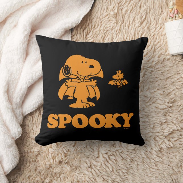 pinda's | Snoopy & Woodstock Spooky Kussen (Deken)
