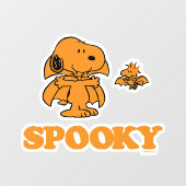pinda's | Snoopy & Woodstock Spooky Raamsticker (Vel)
