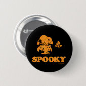 pinda's | Snoopy & Woodstock Spooky Ronde Button 5,7 Cm (Voorkant /achterkant)