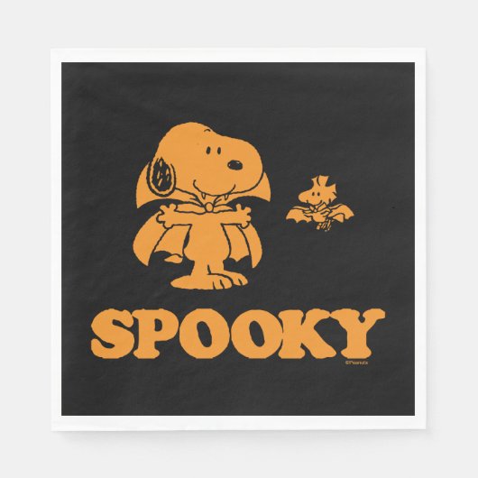 pinda's | Snoopy & Woodstock Spooky Servet (Voorkant)