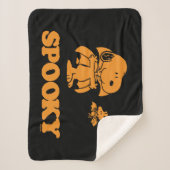 pinda's | Snoopy & Woodstock Spooky Sherpa Deken (Voorkant)
