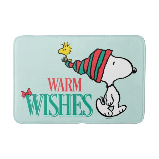 pinda's | Snoopy & Woodstock Warm Wishes Badmat (Voorkant)