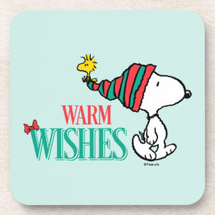 pinda's   Snoopy & Woodstock Warm Wishes Bier Onderzetter