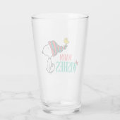 pinda's | Snoopy & Woodstock Warm Wishes Glas (Achterkant)