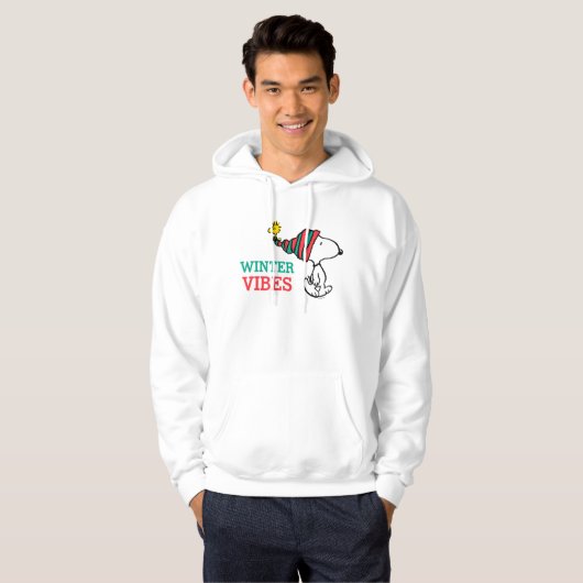 pinda's | Snoopy & Woodstock Warm Wishes Hoodie (Voorkant volledig)