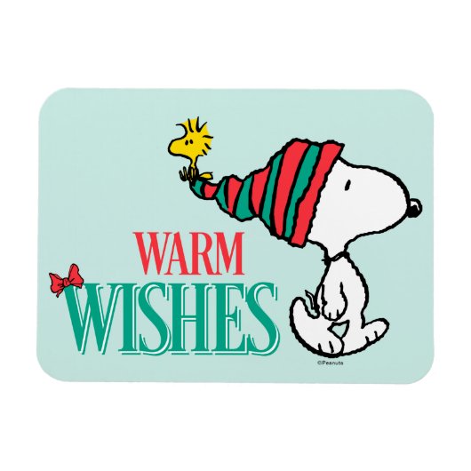 pinda's | Snoopy & Woodstock Warm Wishes Magneet (Horizontaal)