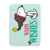 pinda's | Snoopy & Woodstock Warm Wishes Magneet (Verticaal)
