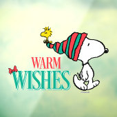 pinda's | Snoopy & Woodstock Warm Wishes Raamsticker (Vel 3)
