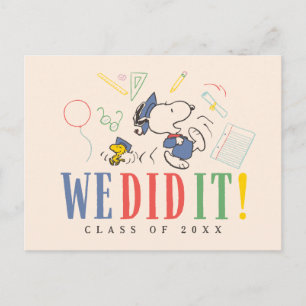 Pinda's Snoopy Woodstock We Hebben Het Gedaan Afst Briefkaart