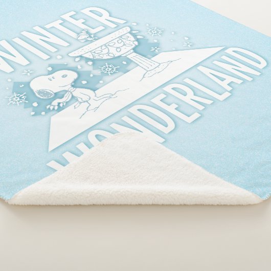 pinda's | Snoopy & Woodstock Winter Wonderland Sherpa Deken (3/4)