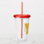 pinda's | Snoopy YO Skateboard Acryl Drinkbeker (Rechts)