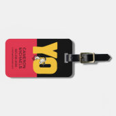 pinda's | Snoopy YO Skateboard Bagagelabel (Voorkant horizontaal)