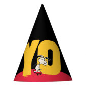 pinda's | Snoopy YO Skateboard Feesthoedjes (Voorkant)