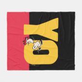pinda's | Snoopy YO Skateboard Fleece Deken (Voorkant (Horizontaal))