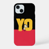 pinda's | Snoopy YO Skateboard iPhone 15 Case (Achterkant)