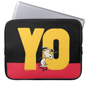 pinda's   Snoopy YO Skateboard Laptop Sleeve